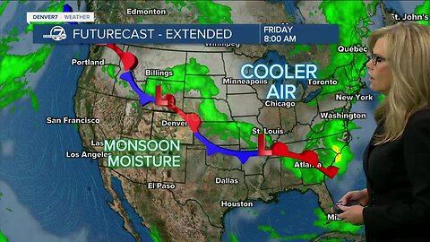 Monsoon moisture bringing more rain to Colorado