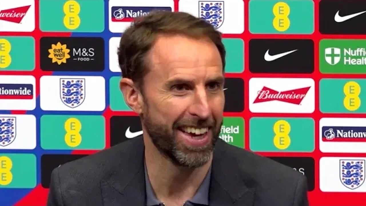 'You’re EXPECTING Saka to score now when he goes through!' | Gareth Southgate | England 2-0 Ukraine