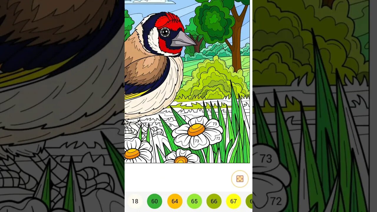 Color by number - 🐦‍⬛🌸