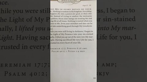 Lord’s Message April 10th