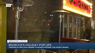 Bedrock's holiday pop-ups