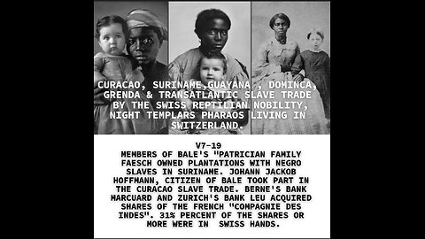 MEMBERS OF BALE'S "PATRICIAN FAMILY FAESCH OWNED PLANTATIONS WITH NEGRO SLAVES IN SURINAME. JOHANN J