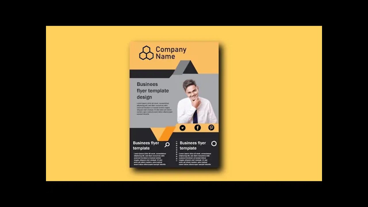 How to make a Professional business flyer template | Graphic Design | Business Flyer Design