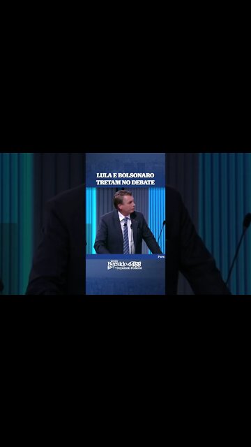 Treta no debate entre Lula e Bolsonaro #shorts