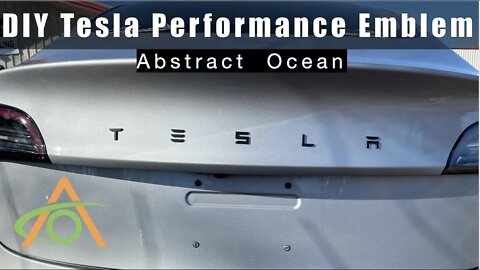 DIY - Tesla Performance Emblem from Abstract Ocean