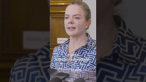 Gleisi Hoffmann Bloqueio das estradas é criminoso #shorts