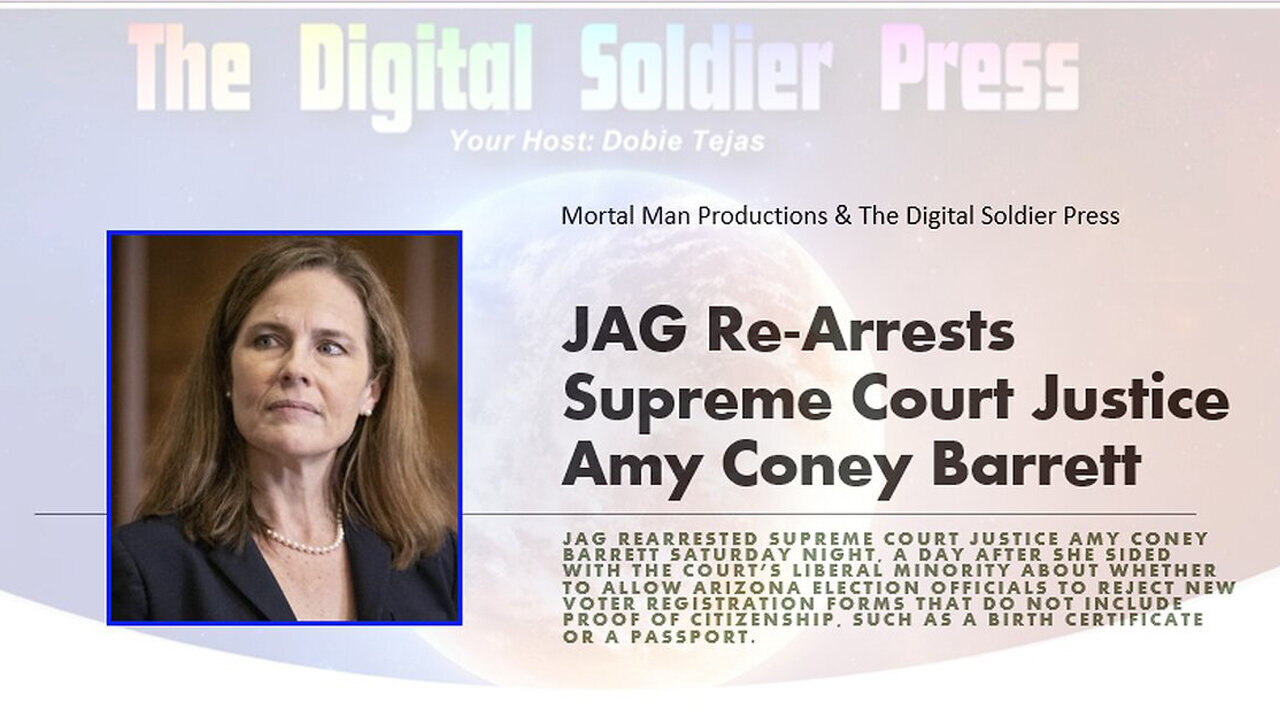 JAG Re-Arrests SCJ Amy Coney Barrett.