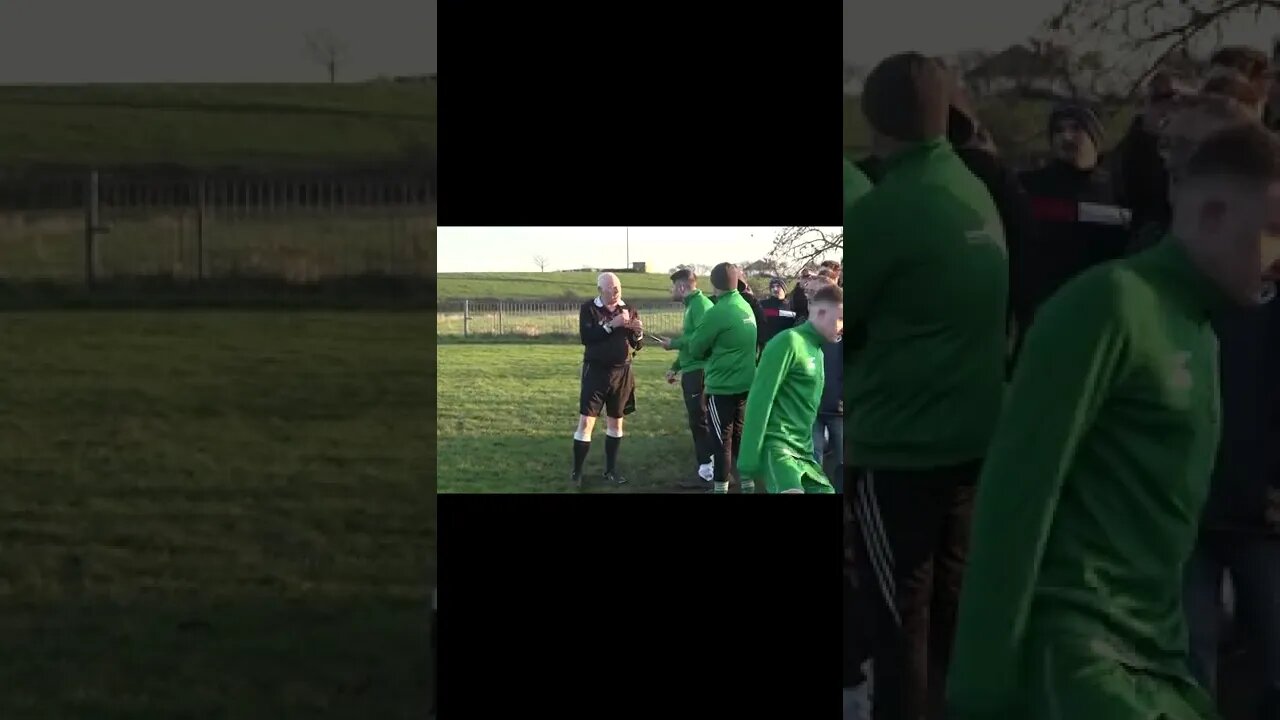 Funny Football Referee Confronts The Bench #shorts
