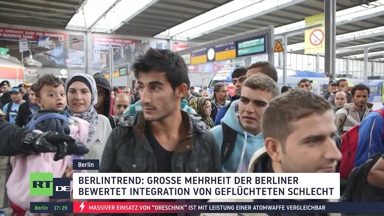 BerlinTrend: Große Mehrheit ist mit Integration von Migranten unzufrieden