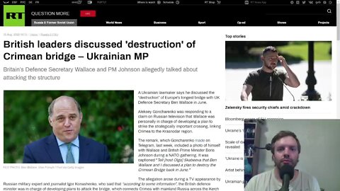British leaders discussed destruction of Crimea bridge with Ukraine lawmakers