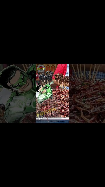 GRÜNE - jetzt essen wir INSEKTEN! KÄFER in Nudeln, GRILLEN in der Pizza!