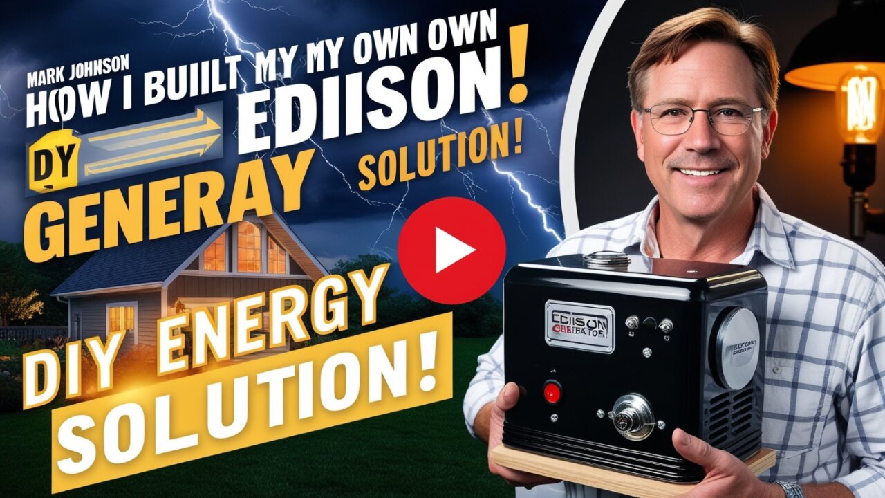 "Build Your Own Edison Generator: DIY Energy Solution for Power Outages & Camping!"