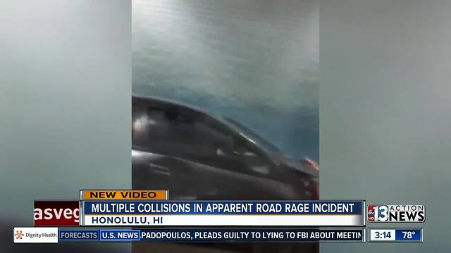 Multiple collisions in Honolulu road rage incident caught on camera