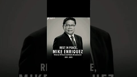 we do not personally know Sir Mike, pero kaway sa mga umiyak sa pagkawala nya-paalam #mikeenriquez