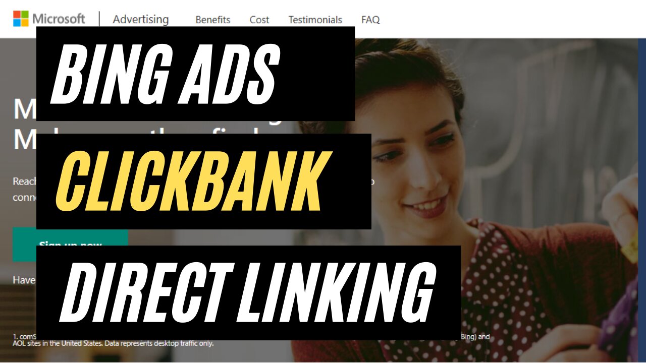 Bing Ads - Clickbank Direct Affiliate Linking