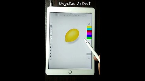 Let's draw realistic lemon on Autodesk sketchbook| Procreate #10m #digitalart #art #foryou