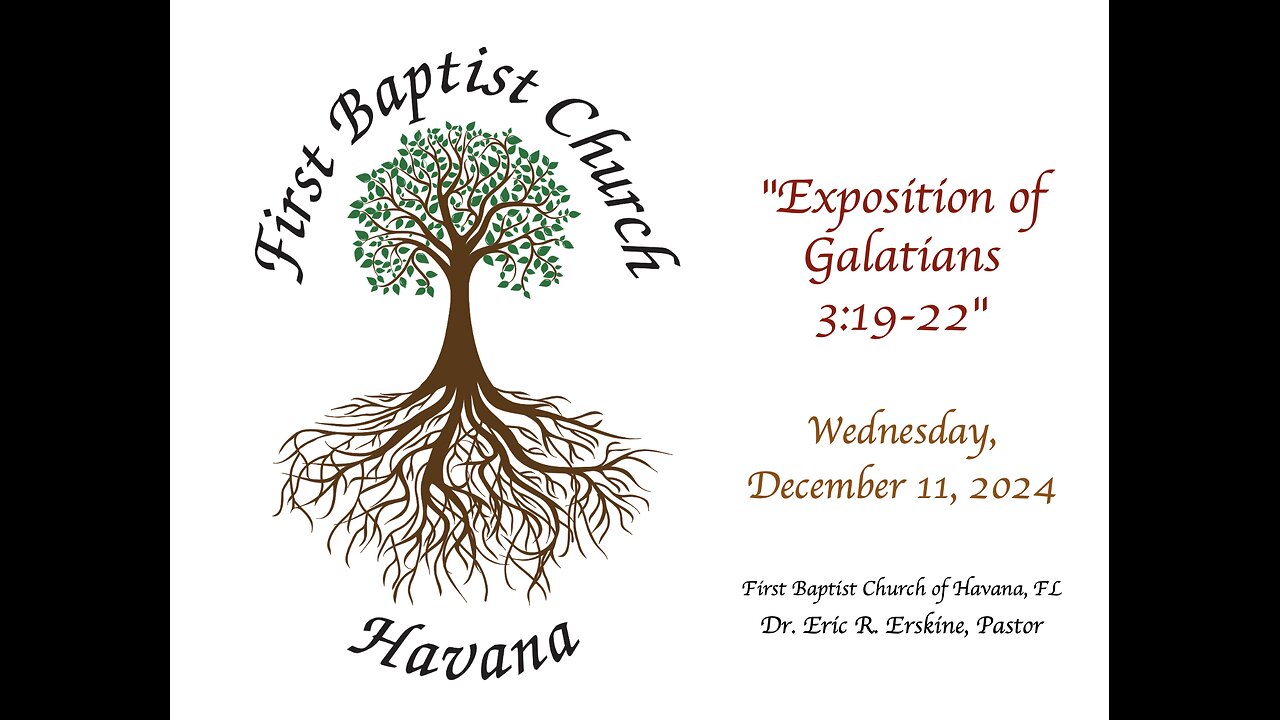 Exposition of Galatians 3.19-22