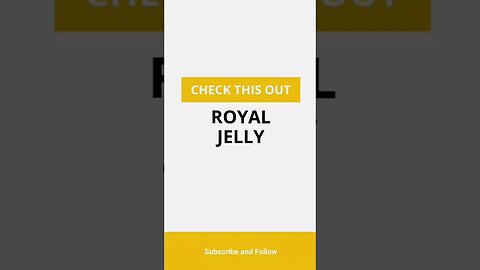 Royal Jelly 🐝 #shorts #youtube video ideas #Exact creator