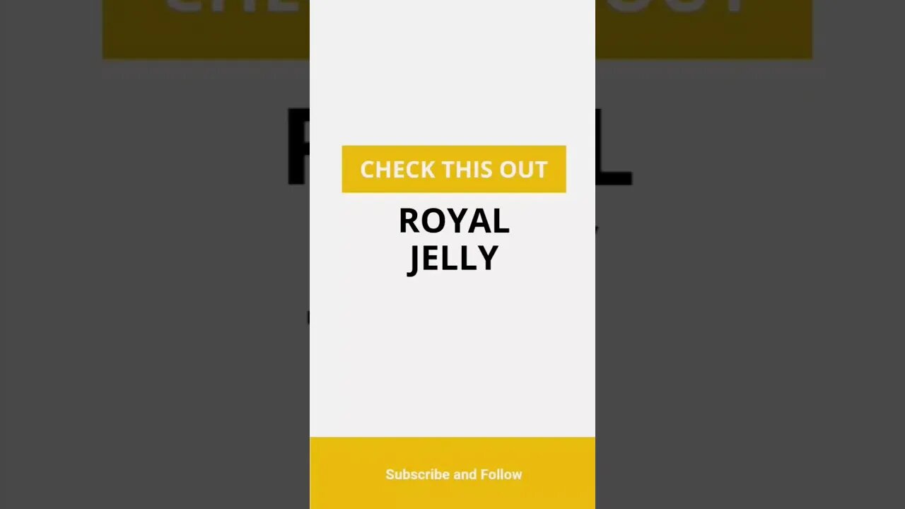 Royal Jelly 🐝 #shorts #youtube video ideas #Exact creator