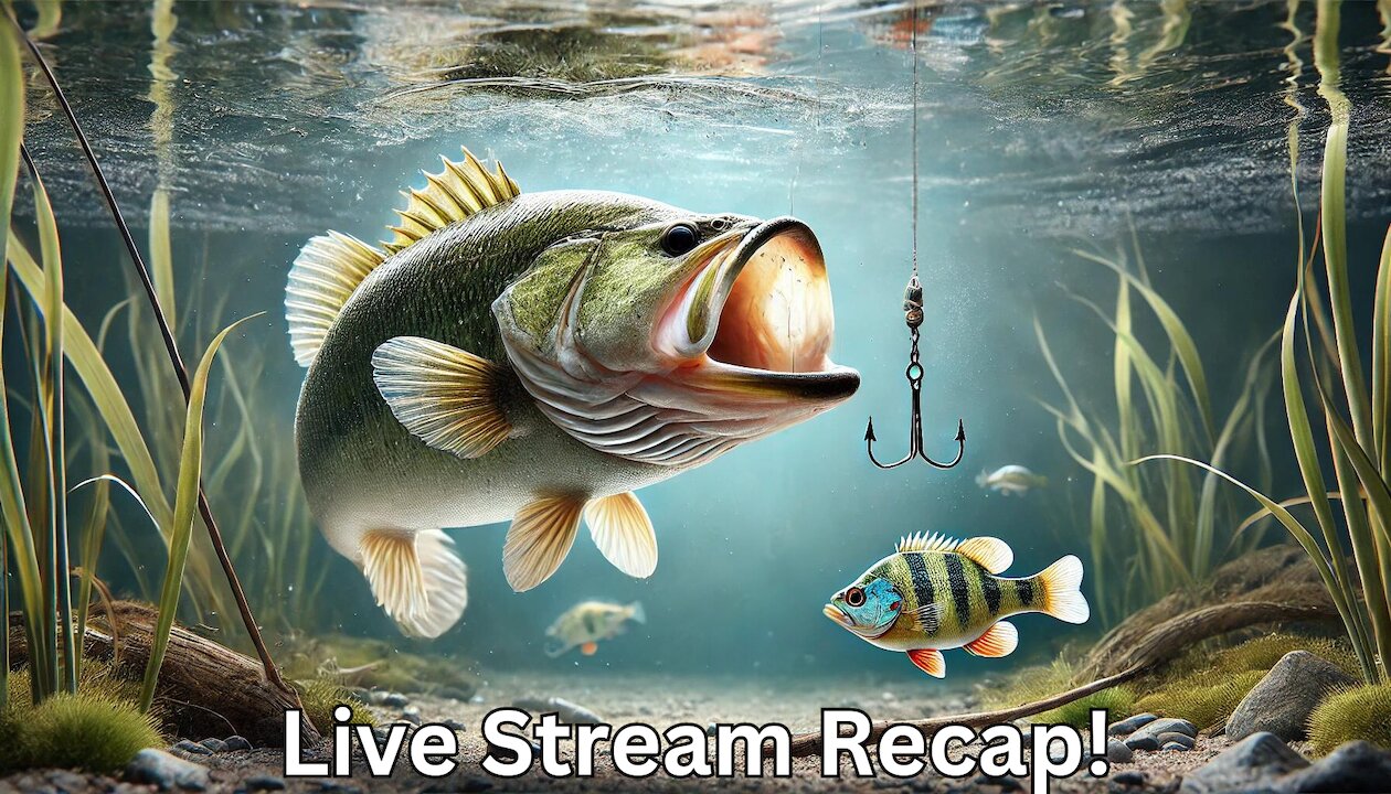 Live Stream Recap: Catching Blugill and Bass With the Drop Shot Setup. #bassfishing #fishing #bass