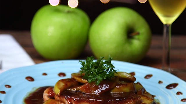 Apple Butter Pork Chop Skillet