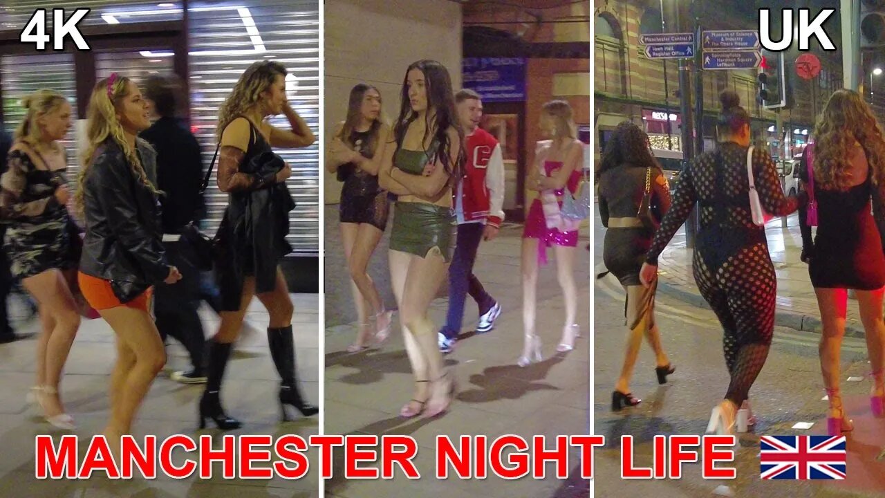 Manchester by night 13.03.2023 #manchester #walkingtour #nightlife #fridaynight #ladiesfashion