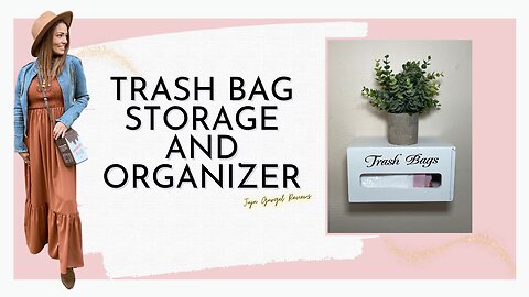 Trash bag storage and organizer review