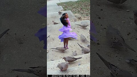 Isabela Dancing Up Our Porch! #Shorts 😎