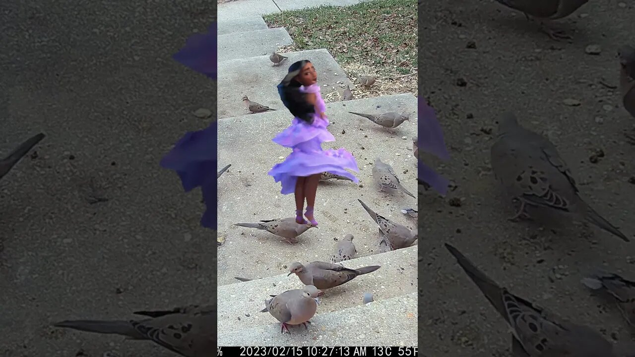 Isabela Dancing Up Our Porch! #Shorts 😎