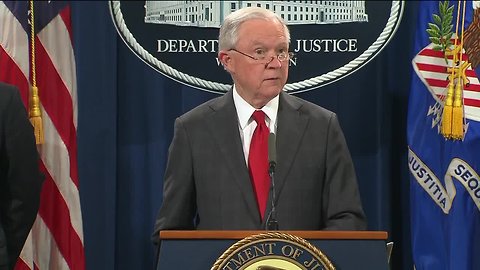Justice Department giving update on suspect arrested in mail bomb case