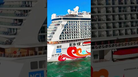 Norwegian Joy Bringing in the Waves! 🌊🌊👏🏼👏🏼#shorts #viral #cruise