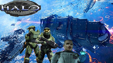 [HALO: Combat Evolved] The Pillar of Autumn! Matt's First Halo Experience Ever!! - #1 - LIVE!!