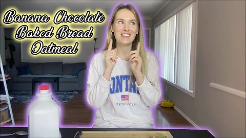 Banana Chocolate Baked Bread! I Cook A Healthy Meal!