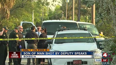 Son of man shot by deputy speaks