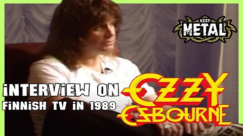 Ozzy Osbourne interview on Finnish TV in 1989