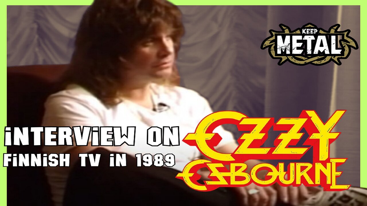 Ozzy Osbourne interview on Finnish TV in 1989