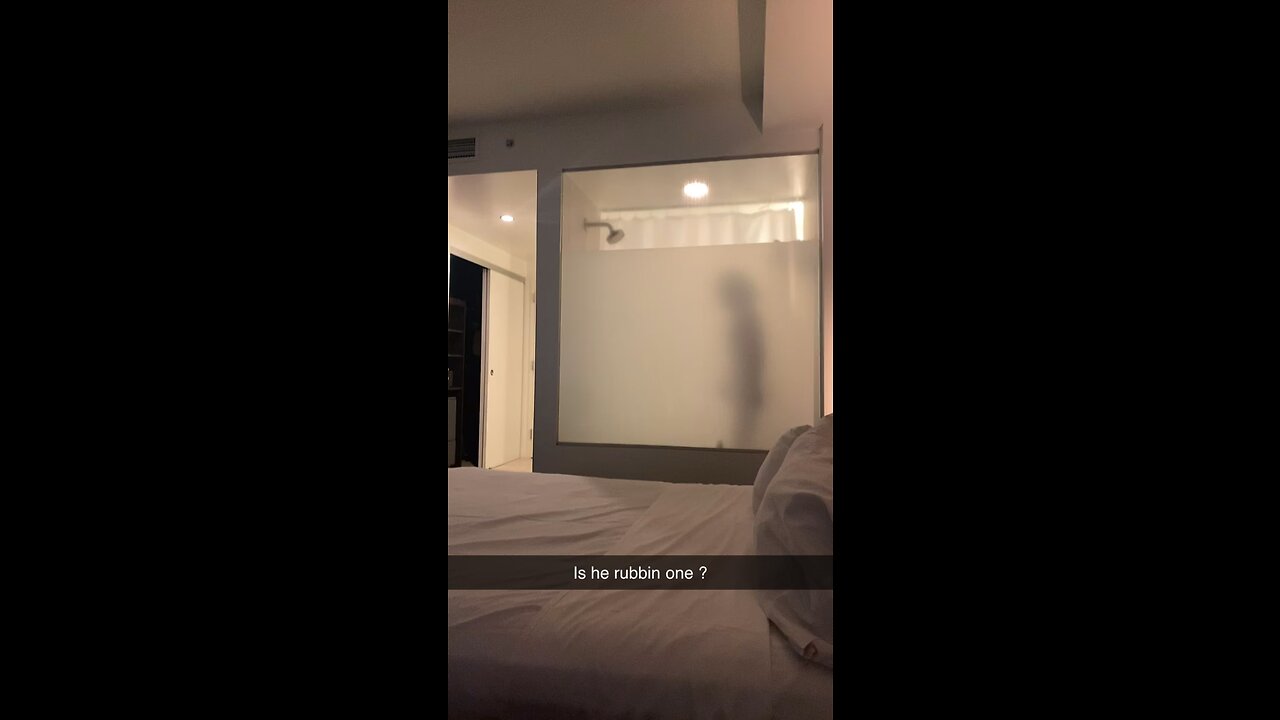 I don’t think he knew you could see through there shower…