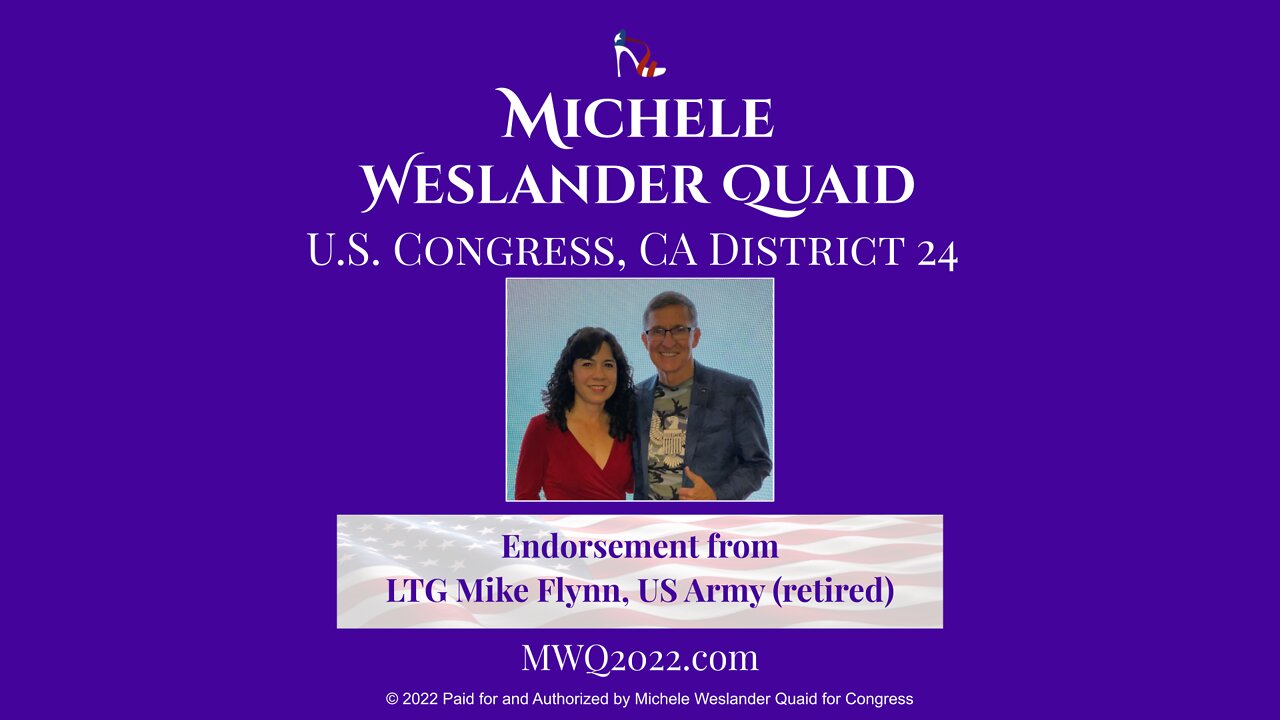 LTG Mike Flynn endorses Michele Weslander Quaid for Congress