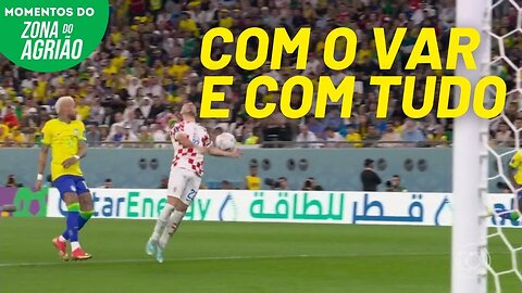 Roubo do juiz contra o Brasil | Momentos Zona do Agrião 11/12