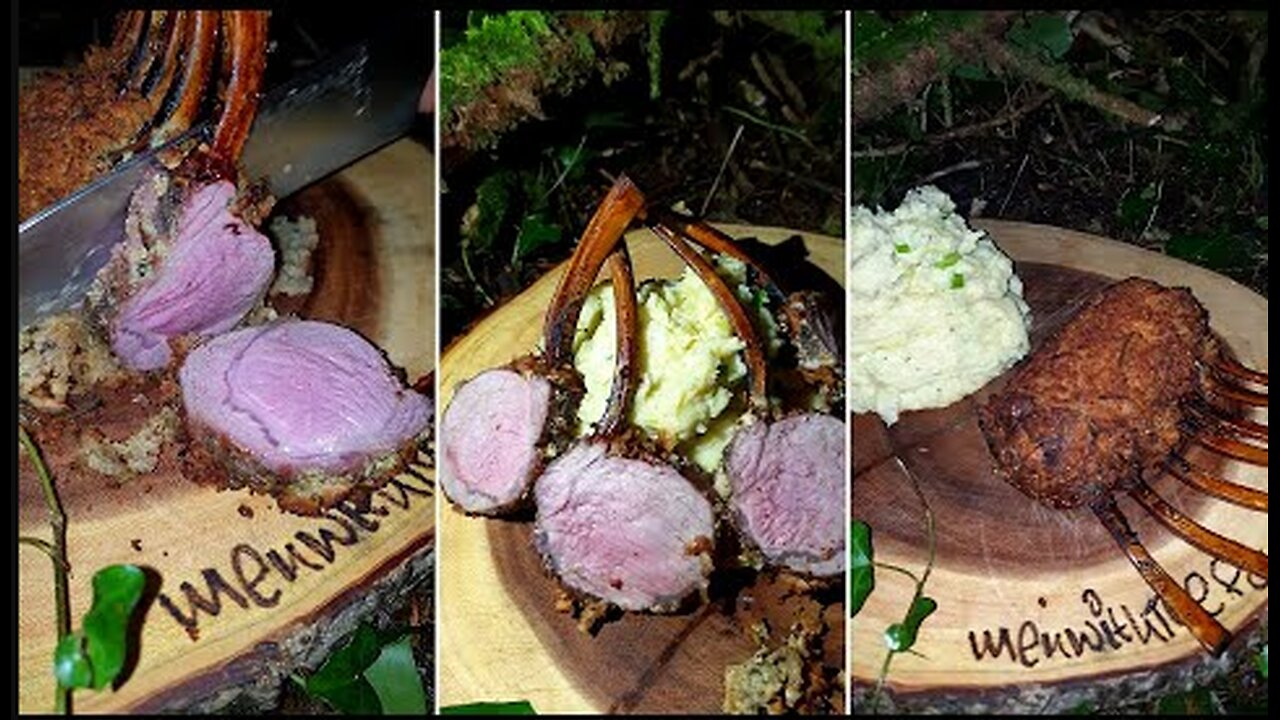 Flying rack of lamb😉🔥🌲🏕