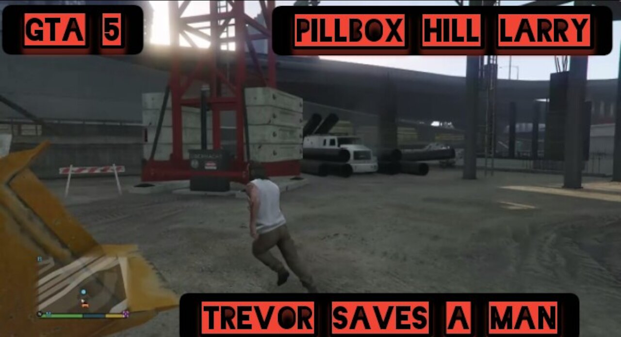 Trevor saves a man — GTA 5