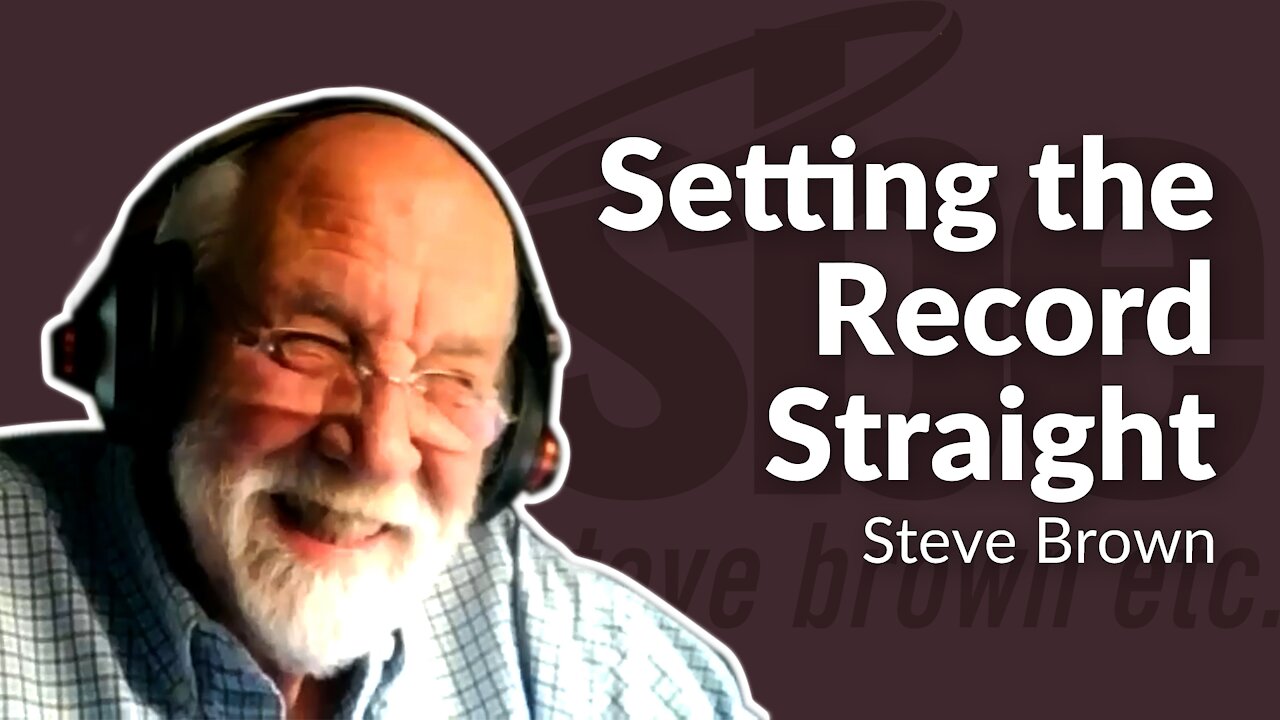 Steve Brown | Setting the Record Straight | Steve Brown, Etc. | Key Life