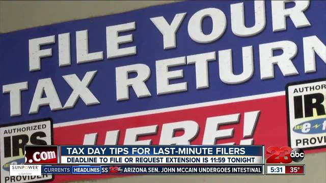 Second round of Tax Day tips on filing day