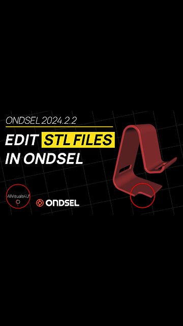 🚨 Modify STL FILES In Ondsel - How To Edit STL Files - FreeCAD Edit STL | #Shorts