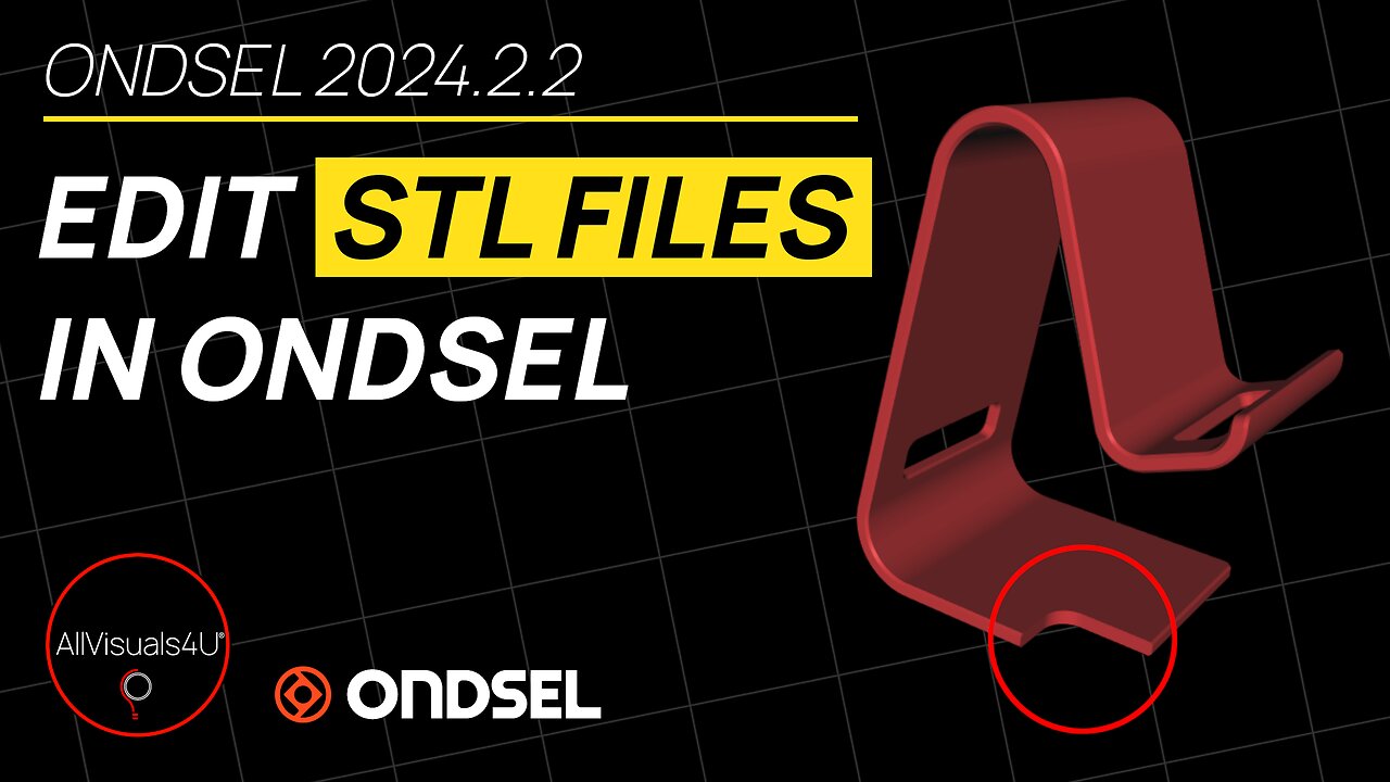 🚨 Modify STL FILES In Ondsel - How To Edit STL Files - FreeCAD Edit STL | #Shorts