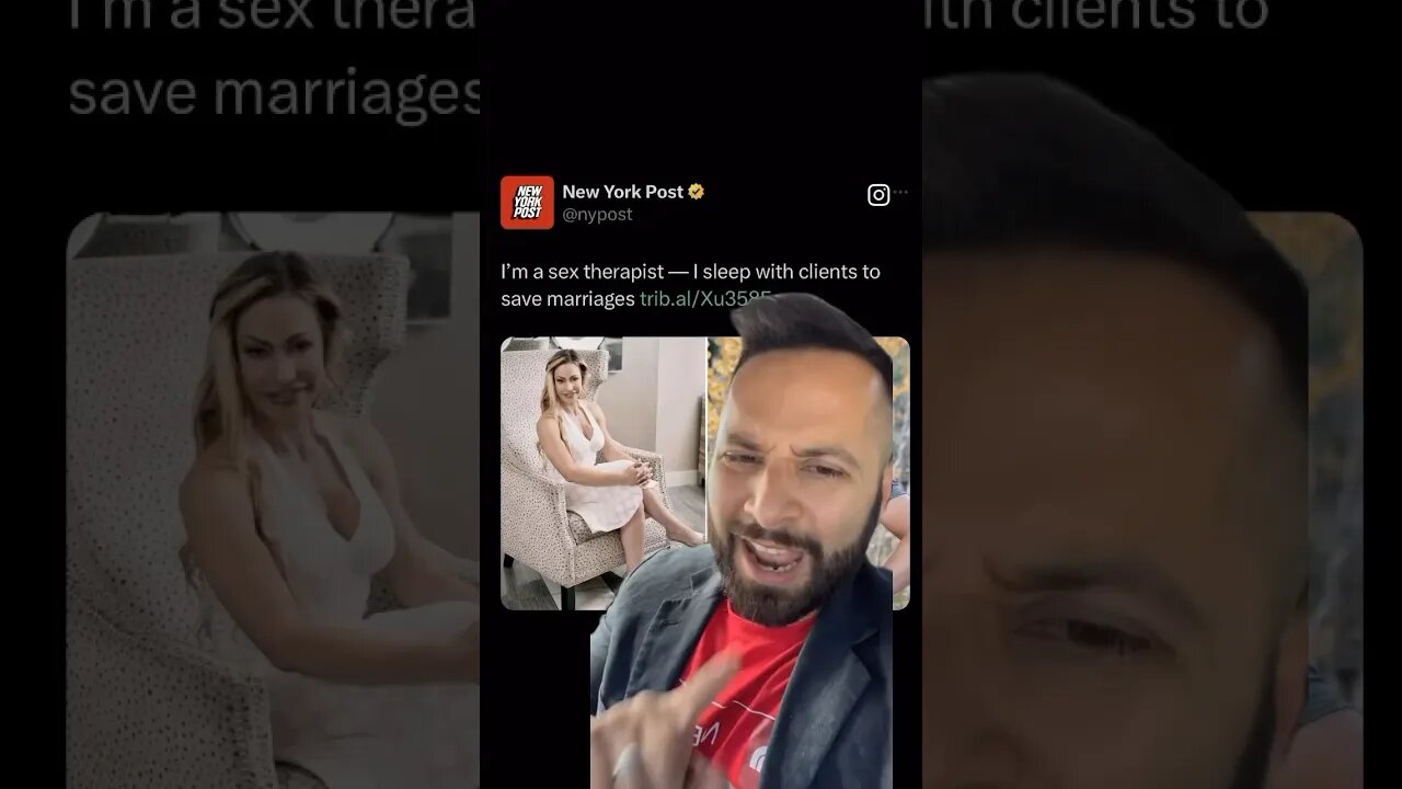 Sex therapist has sex with client’s to “save” marriages.