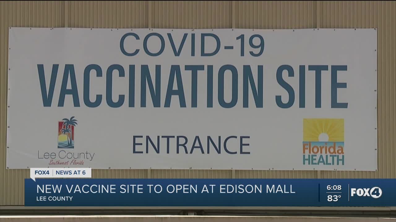 Lee County vaccination site moved today