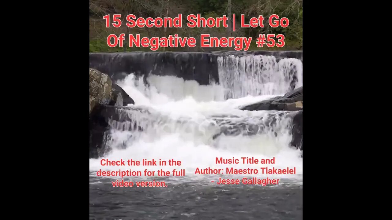 15 Second Short Of Let Go Of Negative Energy | #meditation #shorts #shortsvideo #waterfall #53