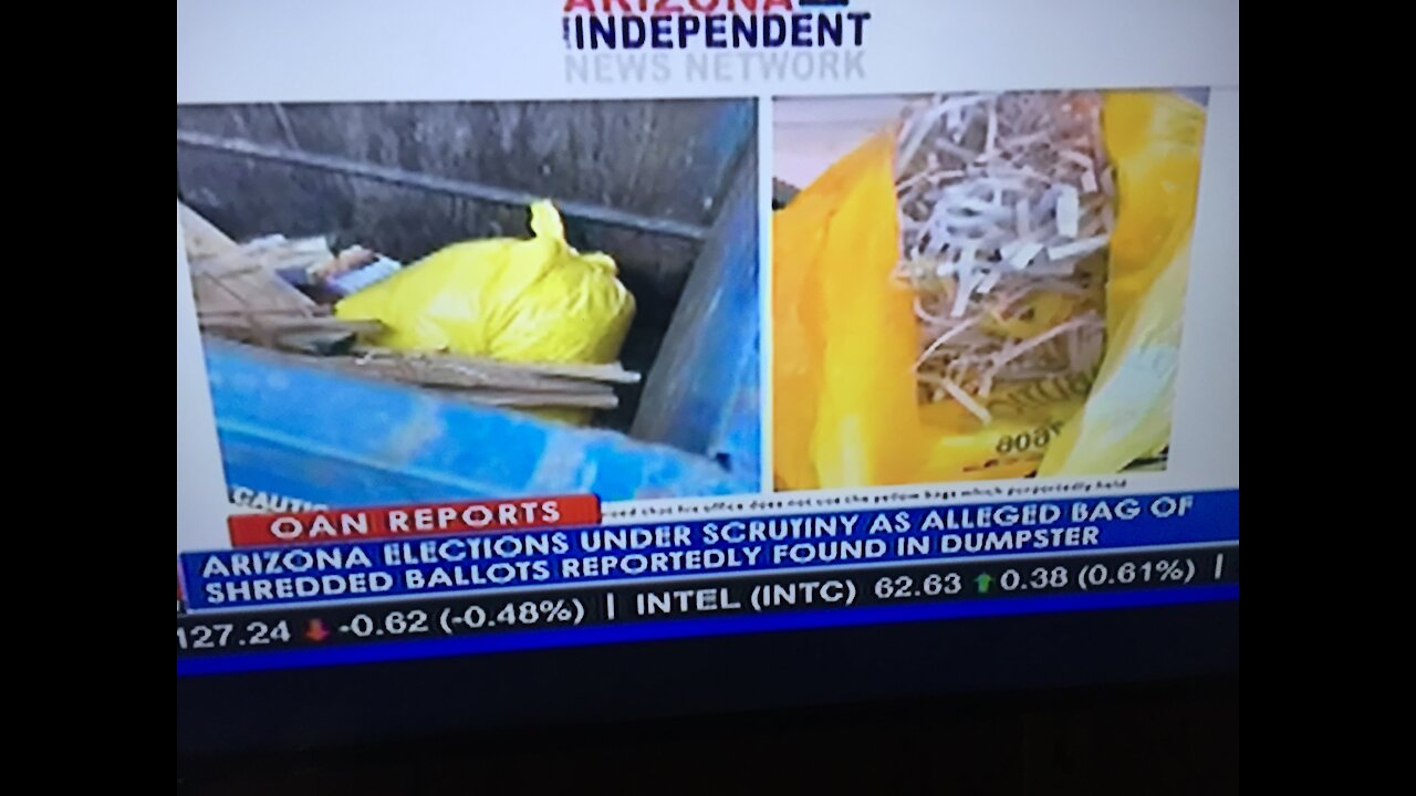 Trump Ballots Shredded In BOE yellow trash bag