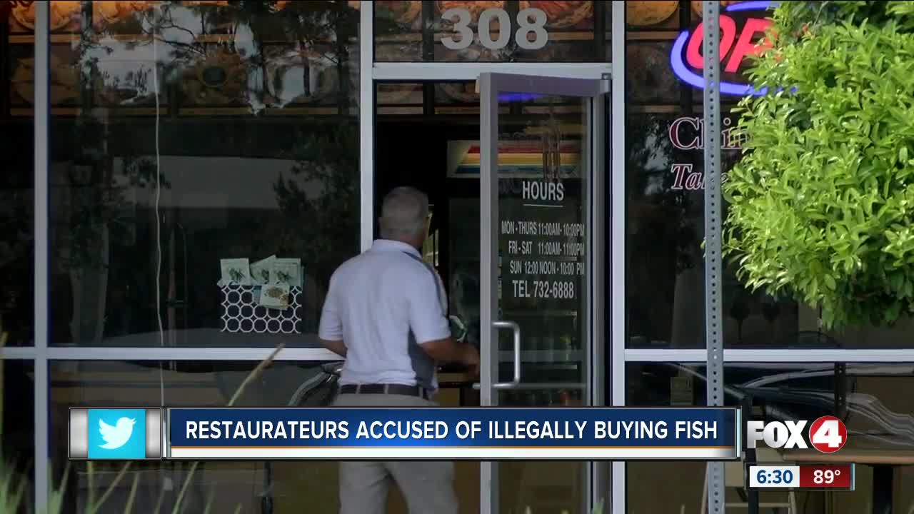 Four restaurateurs charged with agreeing to buy seafood illegally